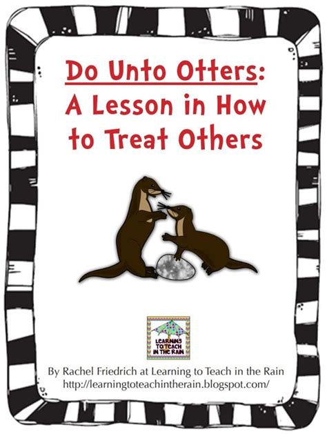 Do Unto Otters Book Activity Suggestions - Teach Junkie