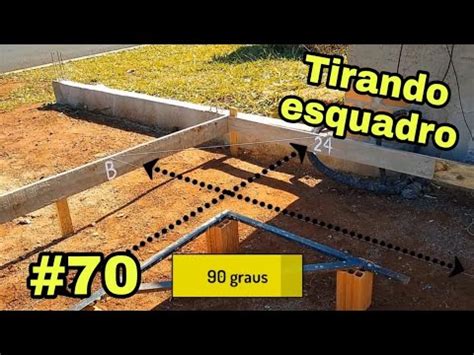 70 Como tirar esquadro de terreno e residência YouTube