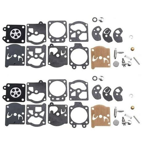 2 Pack Carburetor Rebuild Kit Diaphragm Carb Kit Walbro K10 Wat Wa Wt