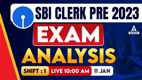 SBI Clerk Exam Analysis 2024 Shift 1 SBI Clerk Prelims Analysis