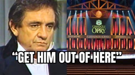 Why Johnny Cash Was Banned From The Grand Ole Opry Youtube