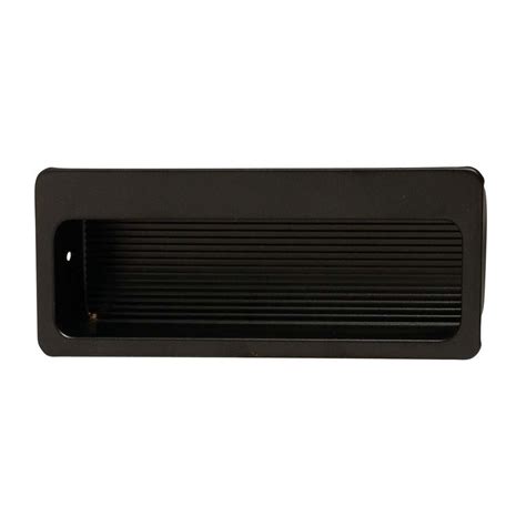 Contemporary Collection - 3 5/8" Recessed Pull in Black Matte by Hafele ...