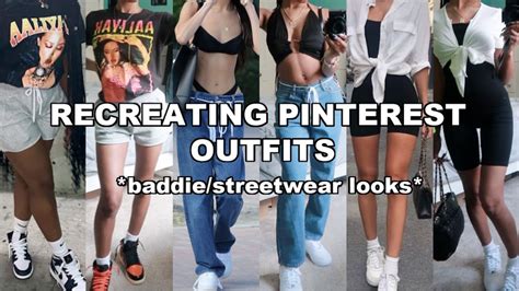 Recreating Pinterest Outfits Streetwear Edition YouTube