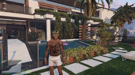 Franklins Day Off Chilling At His Malibu Mansion GTA V Mods Gameplay