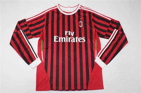 AC Milan 2011-2012 Home Long-Sleeve Maglia Kit [Free Shipping]