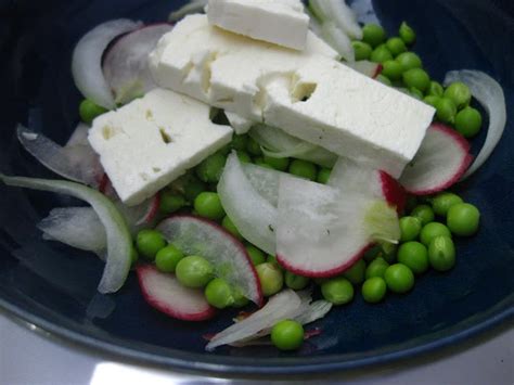 Pea, Radish and Feta Salad