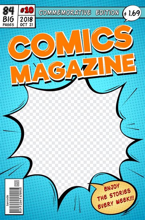 Portada de cómic revista de cómics de d Premium Vector Freepik