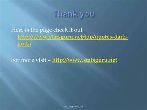 Dadi Janki Quotes Statsguru PPT