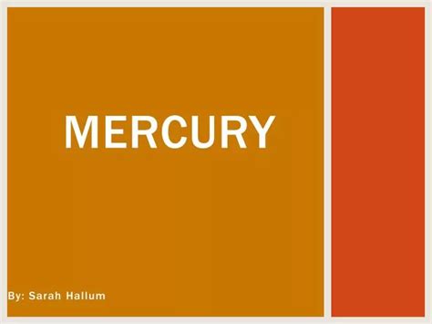 Ppt Mercury Powerpoint Presentation Free Download Id2835915