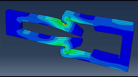 Abaqus Cae Example Snap Fit Using The Explicit Solver Abaqus Fem