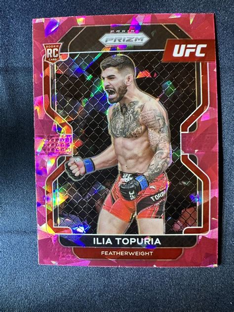 Ilia Topuria 2022 Prizm UFC 115 Pink Ice Price Guide Sports Card