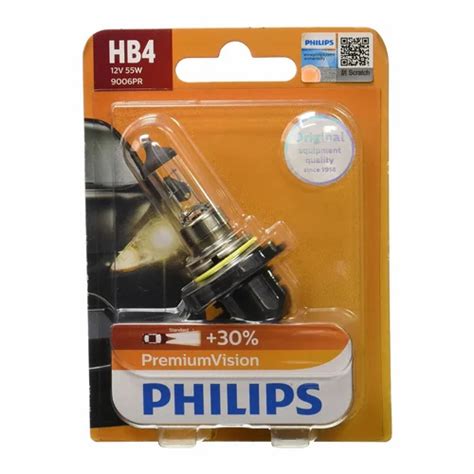 Philips HB4 9006 P22D Premium Car Halogen Headlight Bulb Warm White