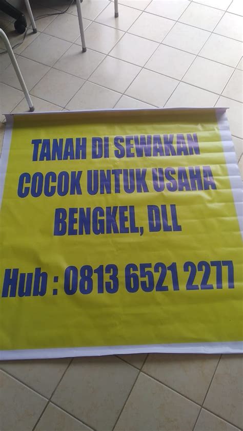 Bikinn Spanduk Sewa Tanah Print Corner