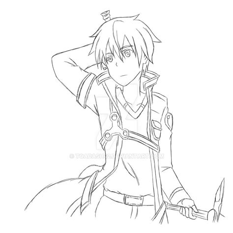 Kirito Sketch By Toadash On Deviantart