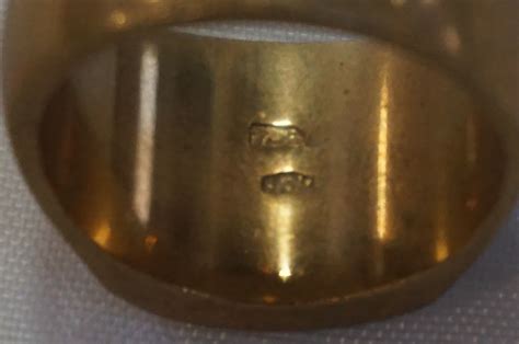 Mens Dg Stamped 18k750 Gold Ring Untested