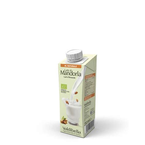 Valdibella Latte Di Mandorla Naturale Senza Zucchero Ml E