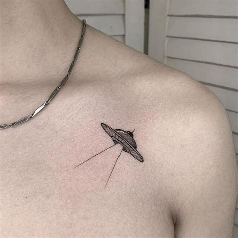 50 Mini Ufo Tattoo Design Ideas For Men And Women