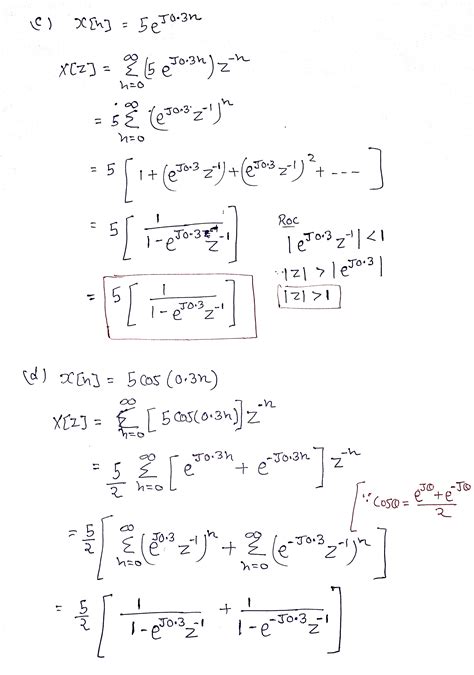 Solved 1 Express The Unilateral Z Transform Xz Of The Following