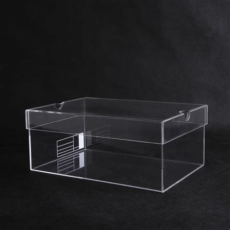 Custom Drop Front Showcase Clear Acrylic Glass Shoe Box Buy Acrylic