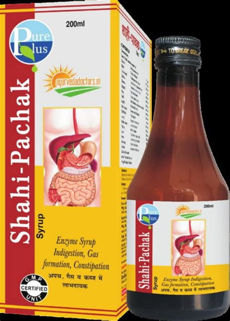 Pure Plus Shahi Pachak Syrup Packaging Type Plastic Bottle Packaging