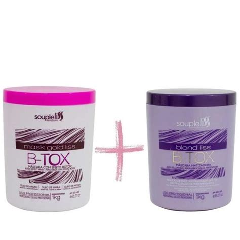 Botox Capilar Gold Liss Mask Btox Blond Liss Soupleliss Cuidados