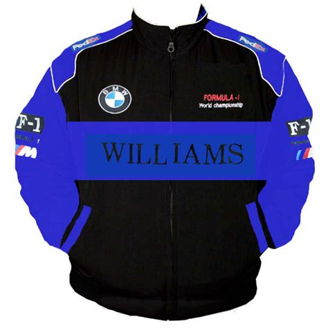 Race Car Jackets Bmw Williams F Racing Jacket Black And Royal Blue