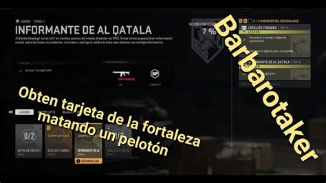 Obten Tarjeta De La Fortaleza Matando Un Pelot N Warzone Youtube