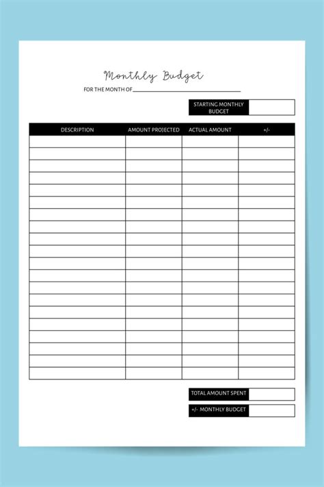 Monthly Expense Tracker Printable Example Mom Envy