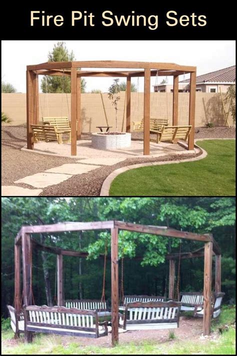 How To Build A Hexagonal Swing With Sunken Fire Pit Diy Projects For