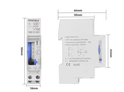 Minuterie Lectrique Programmable Commutateur M Canique Rail Din