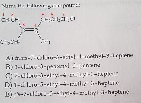 Heptene Structure