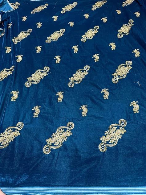 Velvet Embroidery Fabric For Home Furnishing At Rs Meter In New