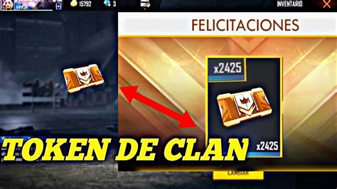 Como Conseguir Tokens De Clan En Free Fire Youtube