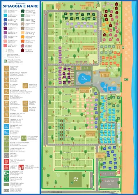 Village Map Holiday Park Spiaggia E Mare