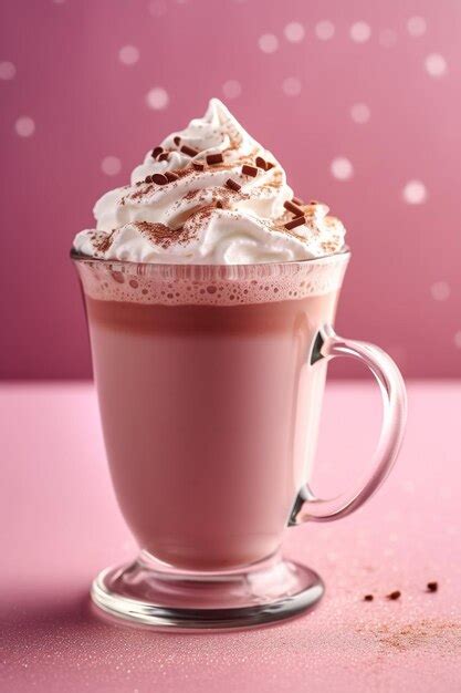 Premium AI Image A Cup Of Hot Chocolate With Whipped Cream On Top Of It