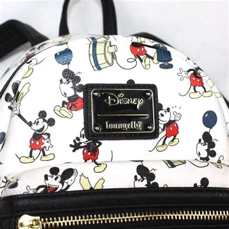 Loungefly Disney Parks White Mickey Mouse All Over Pr Gem