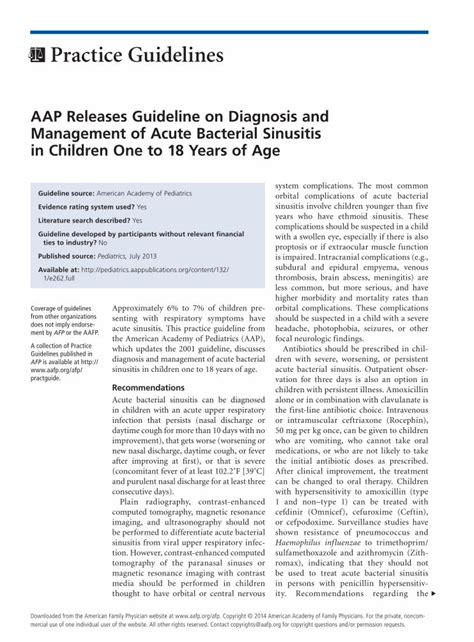 (PDF) AAP Releases Guideline on Diagnosis and Management of ... · Title ...