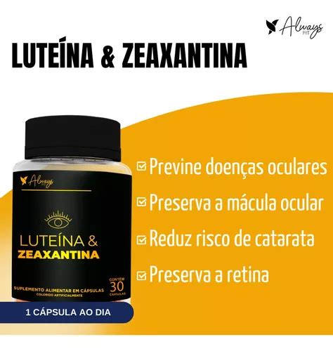 Luteina Vision C Psulas Lute Na Zeaxantina Always Fit Sabor