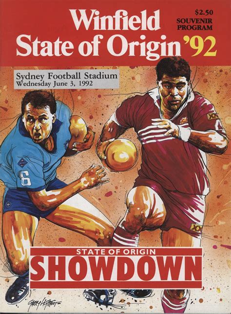 New South Wales V Queensland 1992 Winfield State Of Origin Rugby