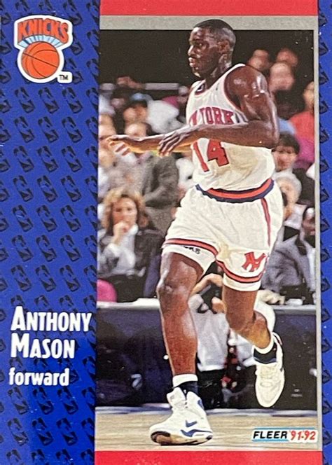 Anthony Mason Fleer Base Price Guide Sports Card Investor