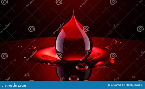 Illustration of a red drop stock illustration. Illustration of symbol ...