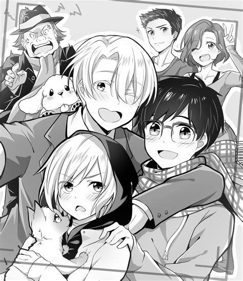 Katsuki Yuuri Viktor Nikiforov Yuri Plisetsky Makkachin Mila