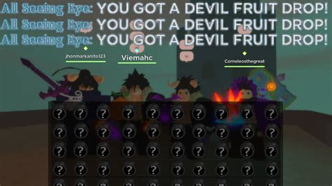 Gpo You Got A Devil Fruit Drop W All Seeing Eye Giveaway Youtube