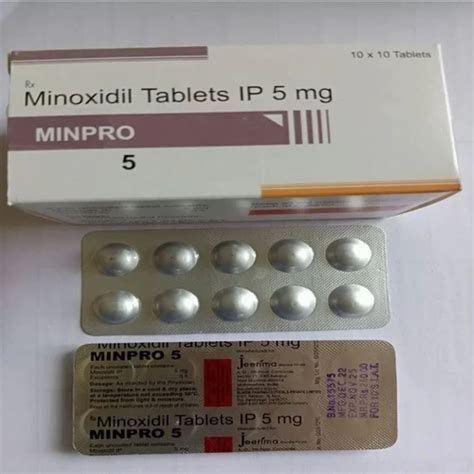 Minpro 5 Mg Minoxidil At Rs 110 Stripe Minoxidil Tablet In Nagpur