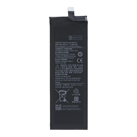 Xiaomi Mi Note 10/Note 10 Lite/Note 10 Pro akkumulátor BM52 5.260mAh ...