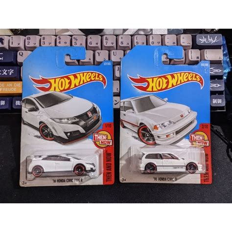 Jual Bundle Hot Wheels Honda Civic Ef Honda Civic Type R Euro White Putih Hw Then And