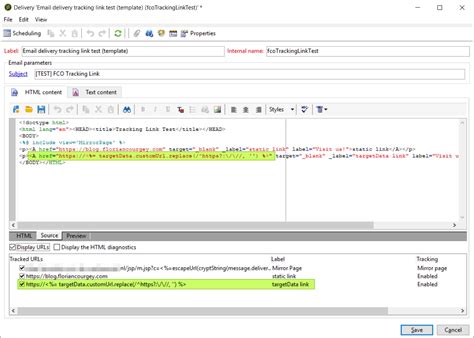 Tracking Links Detection Formula With TargetData In Adobe Campaign