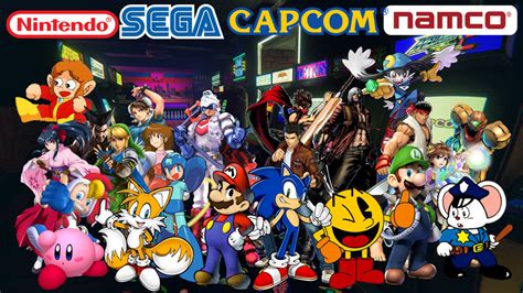 Nintendo VS SEGA VS CAPCOM VS NAMCO by kirby65422 on DeviantArt