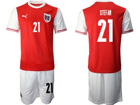 Austria National Soccer Team #21 STEFAN Home Jersey