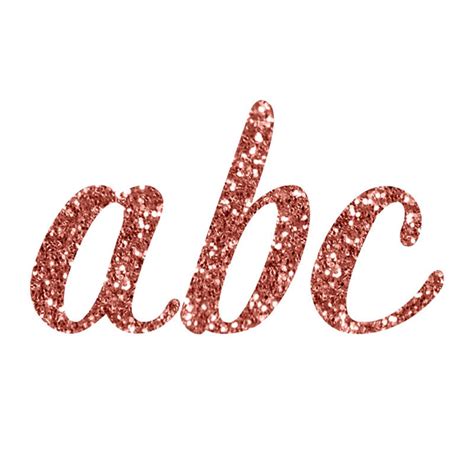 Rose Gold Glitter Alphabet Rose Gold Letters Rose Gold Etsy Canada